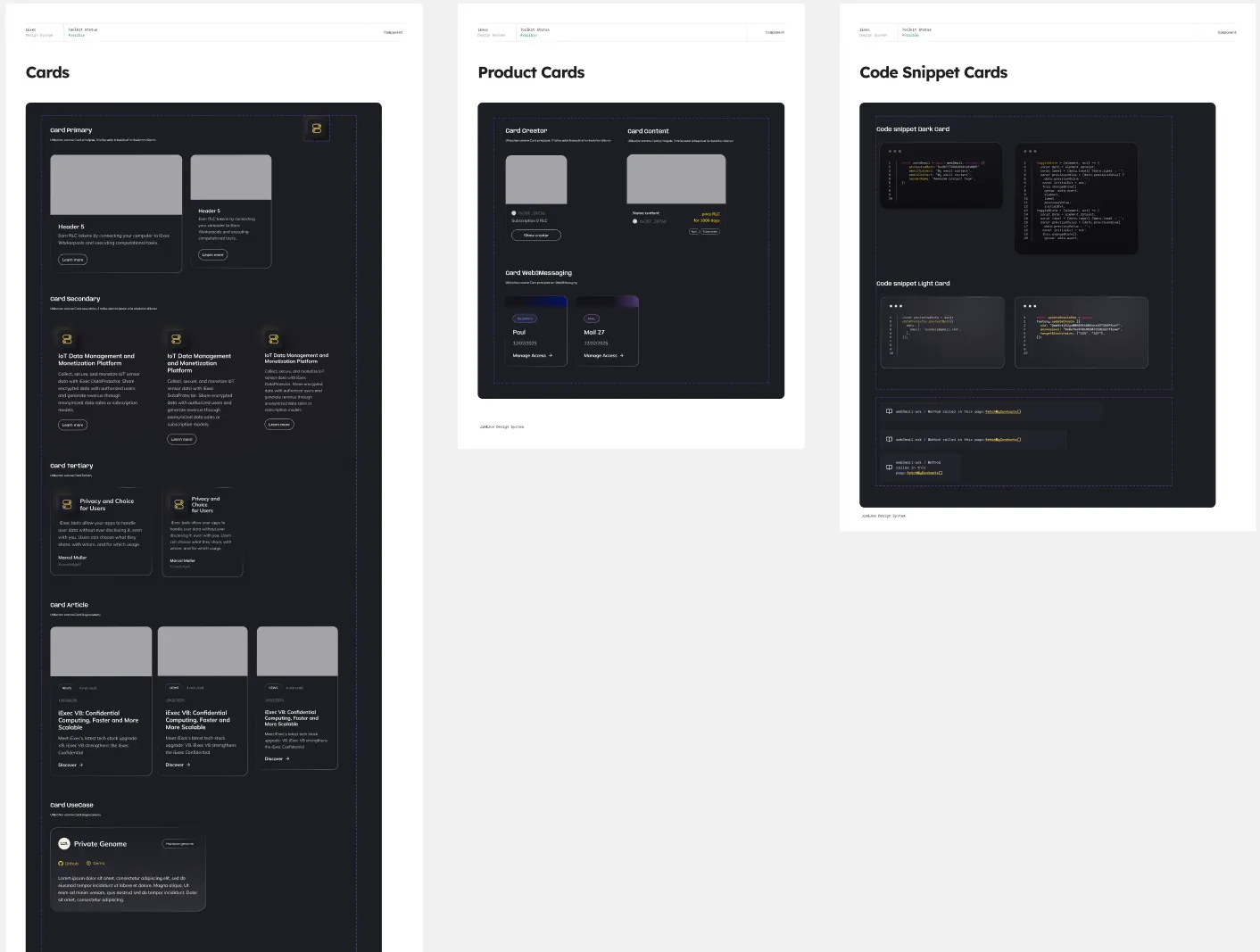 Shared foundations. One system across product, developer docs, and marketing
